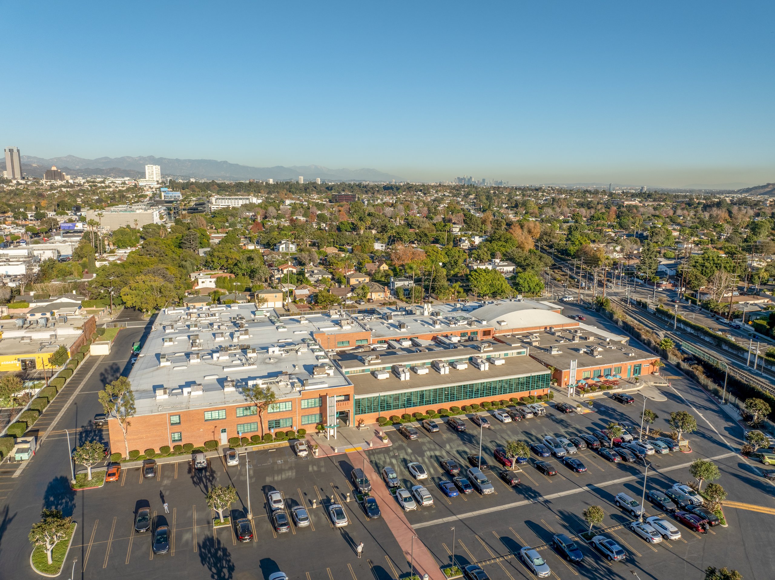 Aerial View — Parking & Campus